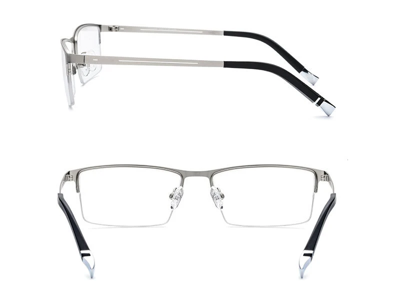 Титан сплав оптическая оправа для очков Для мужчин Сверхлегкий квадратных от близорукости, по рецепту очки 2019 мужской металлический пол