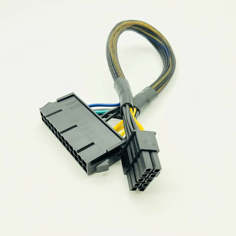 

QINDIAN Computer Cables ATX 24Pin to 10Pin Power Cable Cord 10pin Adapter Cable 24p to 10p 30cm Envelop Net for Lenovo Computer