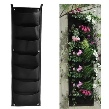 

Planting Bags 4/7Pockets Balcony Vegetable Nursery Bag Garden Container Creative Nonwoven Sweet Potato Planter Vertical