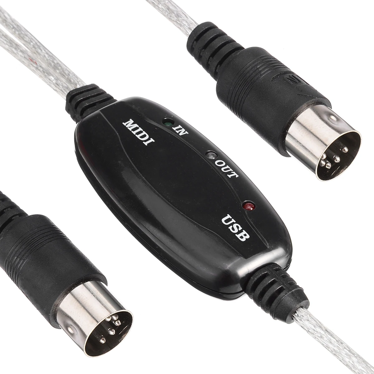 1,8 м MIDI интерфейс к USB кабель конвертер соединитель ПК к синтезатору музыкальная клавиатура кабель адаптер для домашней музыкальной студии