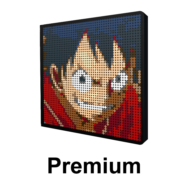 Moc Anime Figure, Anime Pixel Art, Building Blocks