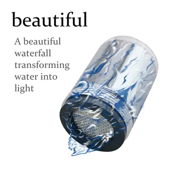 

WH-F03 Temperature Sensor LED Light Water Faucet Tap Glow Lighting Shower Spraying Faucet for Kitchen Bathroom