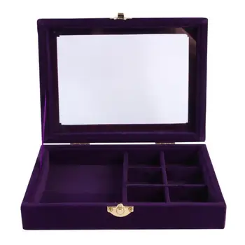 

Jewelry Display Box Bracelet Earrings Case Organizer Necklace Container