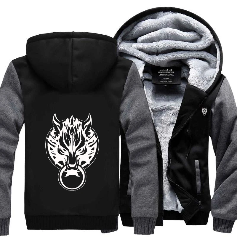 Мужская толстовка на молнии с капюшоном, флисовая толстовка с капюшоном, зимние плотные пальто, принт с логотипом тигра, разные цвета, повседневная спортивная одежда, Прямая поставка