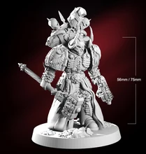 

75mm 56mm Resin Model Skeleton Warrior Figure Sculpture Unpainted RW-133