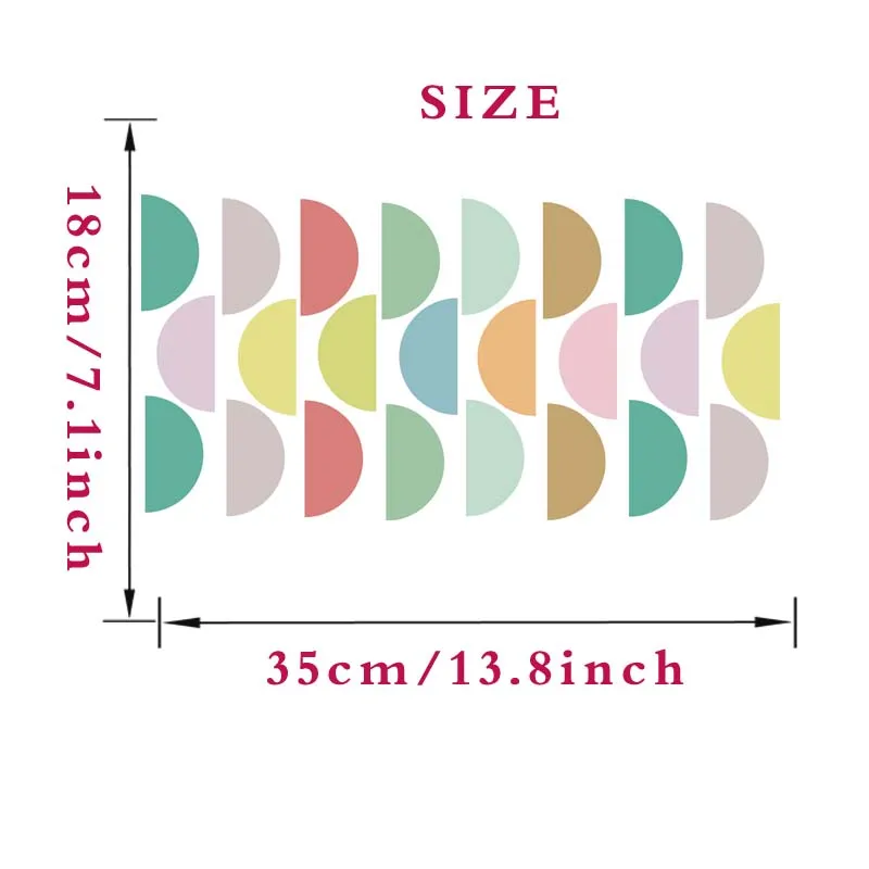 Colored Clouds On Wall Stickers Art DIY Nordic Lovely Pattern Decals Decoration For Home Kids Girls Nursery Room Removable Mural (1)