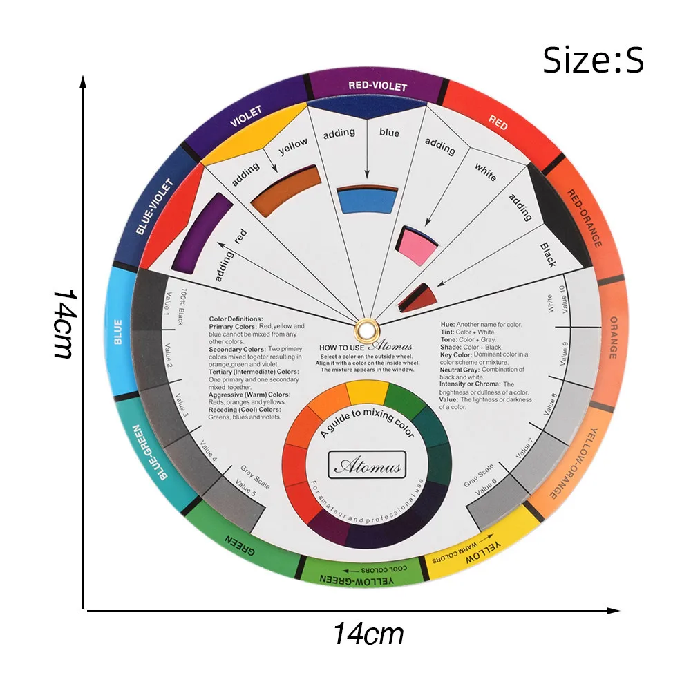 2 шт цветные колеса бумажные карты для смешивания цветов направляющие для татуировки пигментные диаграммы принадлежности для татуировки цветные колеса бумажные карты