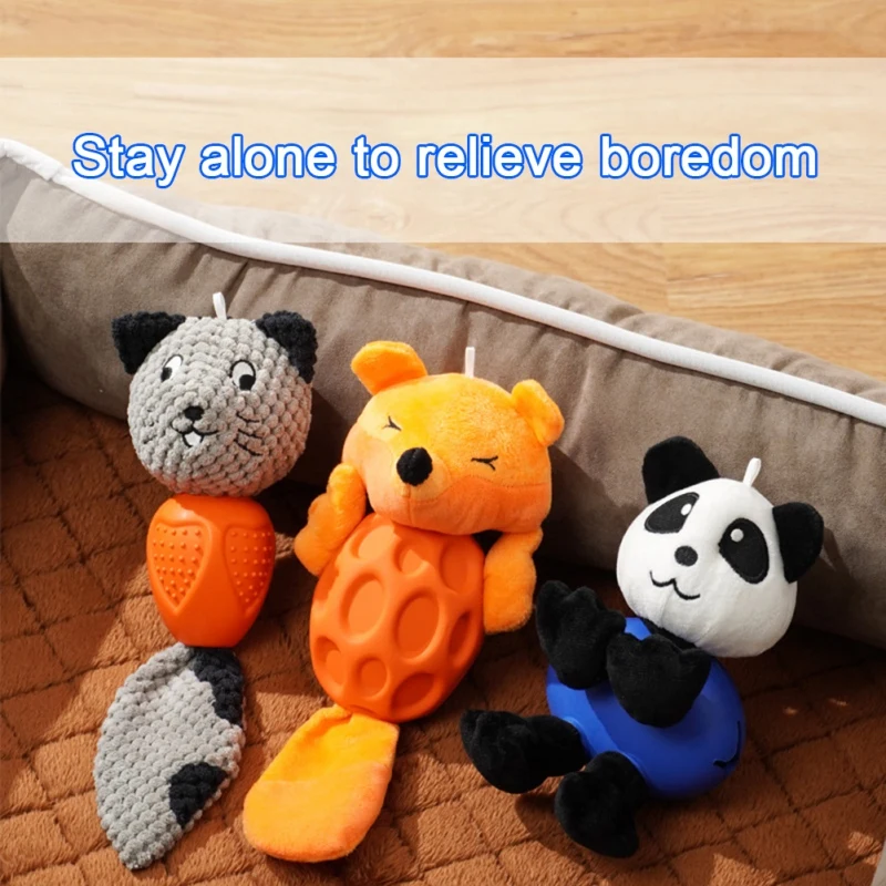 

Pet Plush Toys For Puppy Chihuahua Dogs Molar Teeth Cleaning Leaky Toys Interesting Animal Funny Cute Dog Accessories