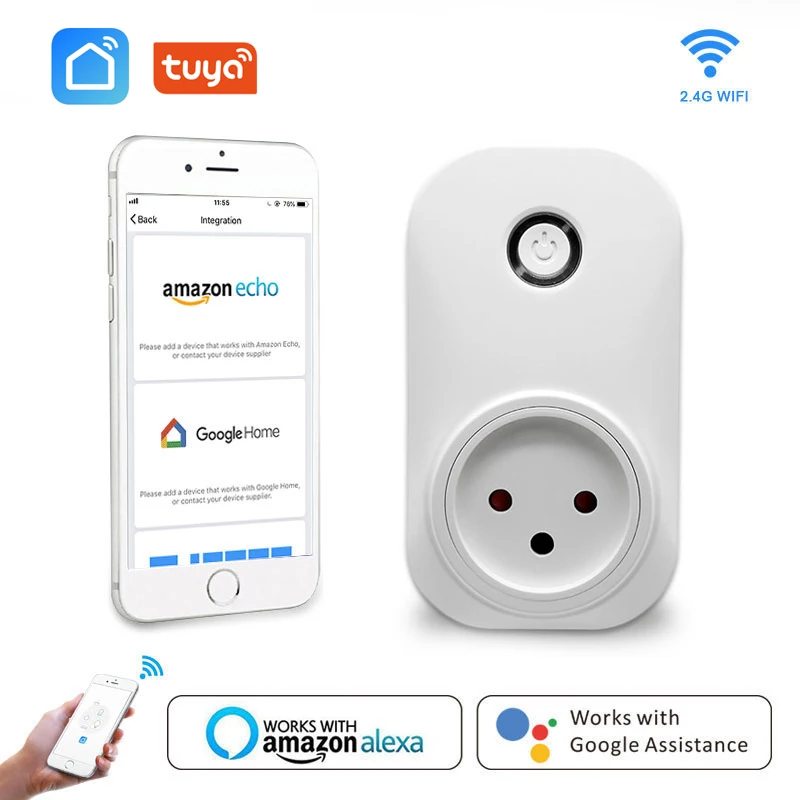 Wi-Fi розетка Israel IL16A монитор питания розетка приложение Дистанционное Голосовое управление с Google Home Alexa Echo Tuya Smart Life