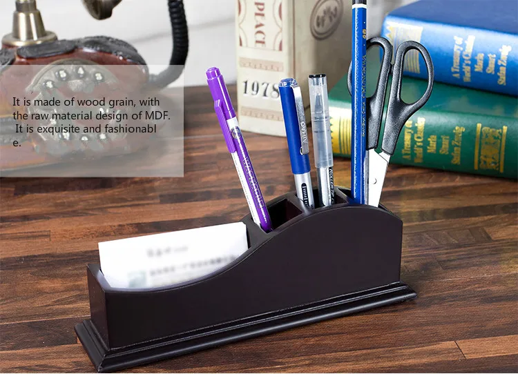 Многофункциональная ручка карандаш держатель деревянная ручка контейнер стол бизнес держатель для карт Органайзер подставка
