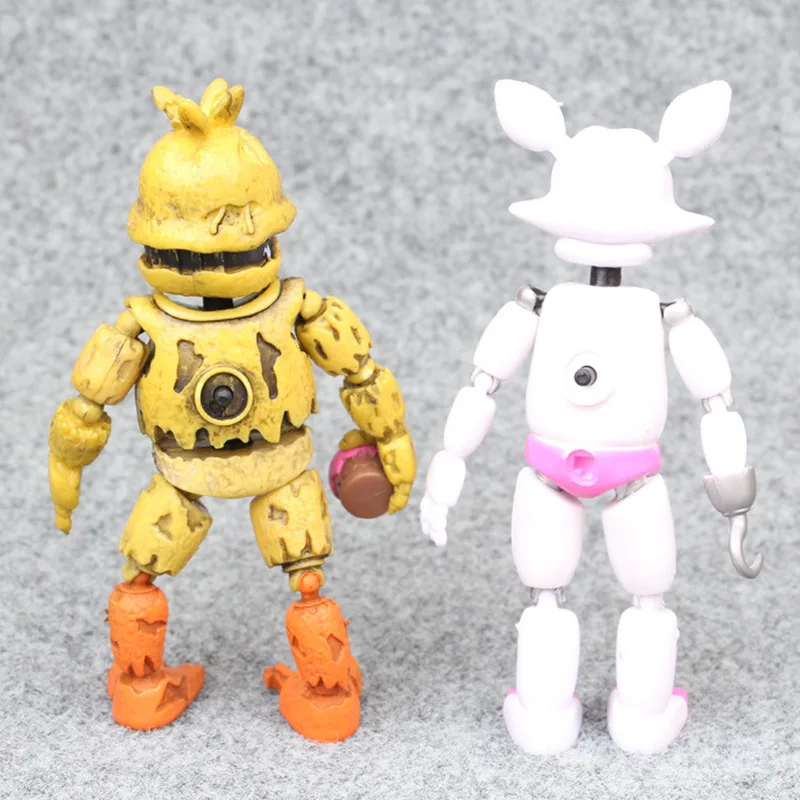 14,5-17 см 6 шт./компл. ПВХ пять ночей у Фредди фигурка FNAF Бонни Фокси медведь Фредди фазбер куклы игрушки для детей Подарки