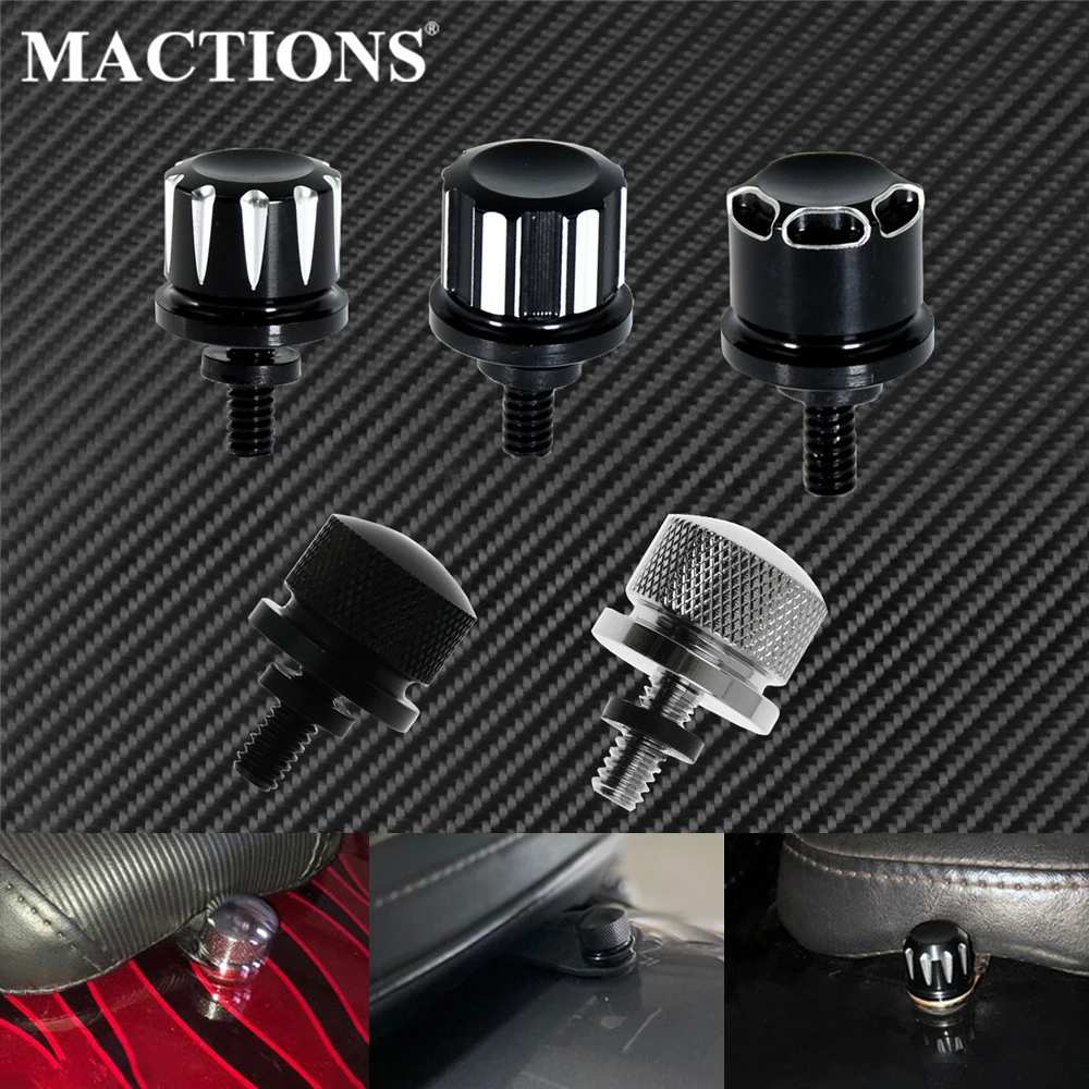 Motorcycle Seat Bolt Tab Screw Black/chrome For Harley Sportster Xl