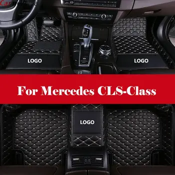 

3D All-Weather Car Foot Mat Waterproof Leather Floor Mats Liner + Embroidery LOGO For Mercedes CLS-Class
