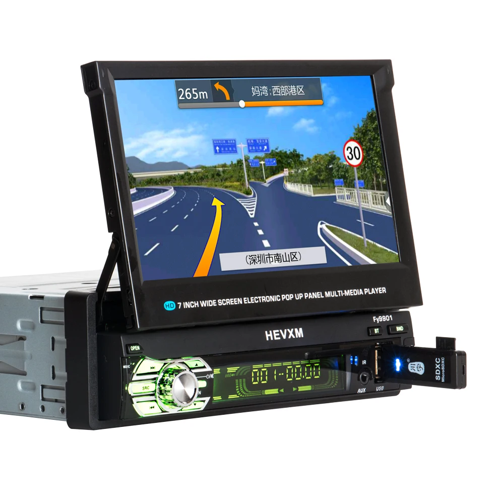 Автомагнитола 1 Din GPS-навигация Авторадио Bluetooth мультимедийный MP5 видеоплеер