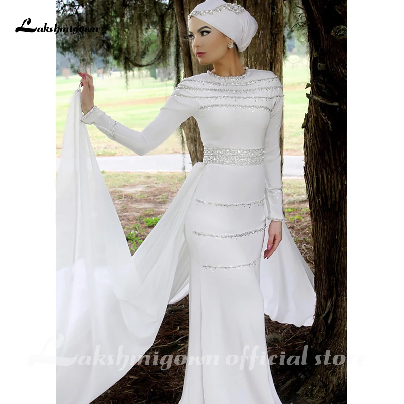 simple hijab wedding dress