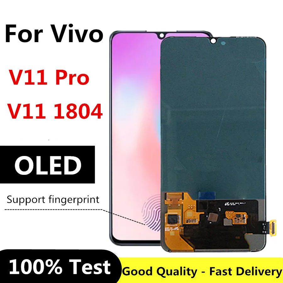 6 41 &quotOLED для Vivo V11 Pro ЖК-дисплей Дисплей кодирующий преобразователь сенсорного