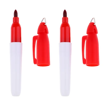 

2x Universal Golf Ball Line Marker Pen Drawing Liner Putt Alignment Golf Training Accessories Alignment Drawing Tool Red