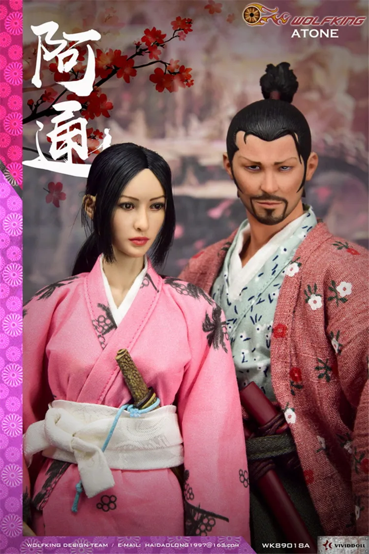 WK89018A Коллекционная модель 1/6, женская модель, японская серия Ronin ATON Atung, улучшенная версия