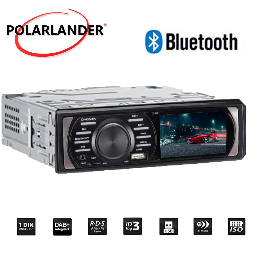 FM EQ In Dash интерфейс 1Din автомобильное радио Авто аудио стерео USB/TF/AUX in DAB + 12 В ISO