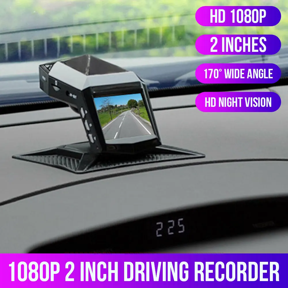 Vehemo видеорегистратор ночного видения DVR автомобили 170 ° HD 1080P g-сенсор Электроника фотография зеркало заднего вида тире камера