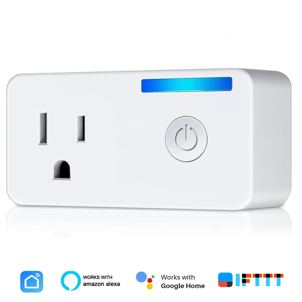

Smart WiFi Control US Style 16A Smart Plug Socket Power Energy Monitoring Timer Switch Voice Conrtol Work With Alexa,Google Home