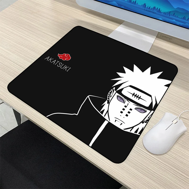 Black Small Kakashi Gaara Sasuke N-Narutos Computer Desk Mouse Pad Anime Kawaii Gaming Accessories Pc Gamer Carpet Mat Mousepad |
