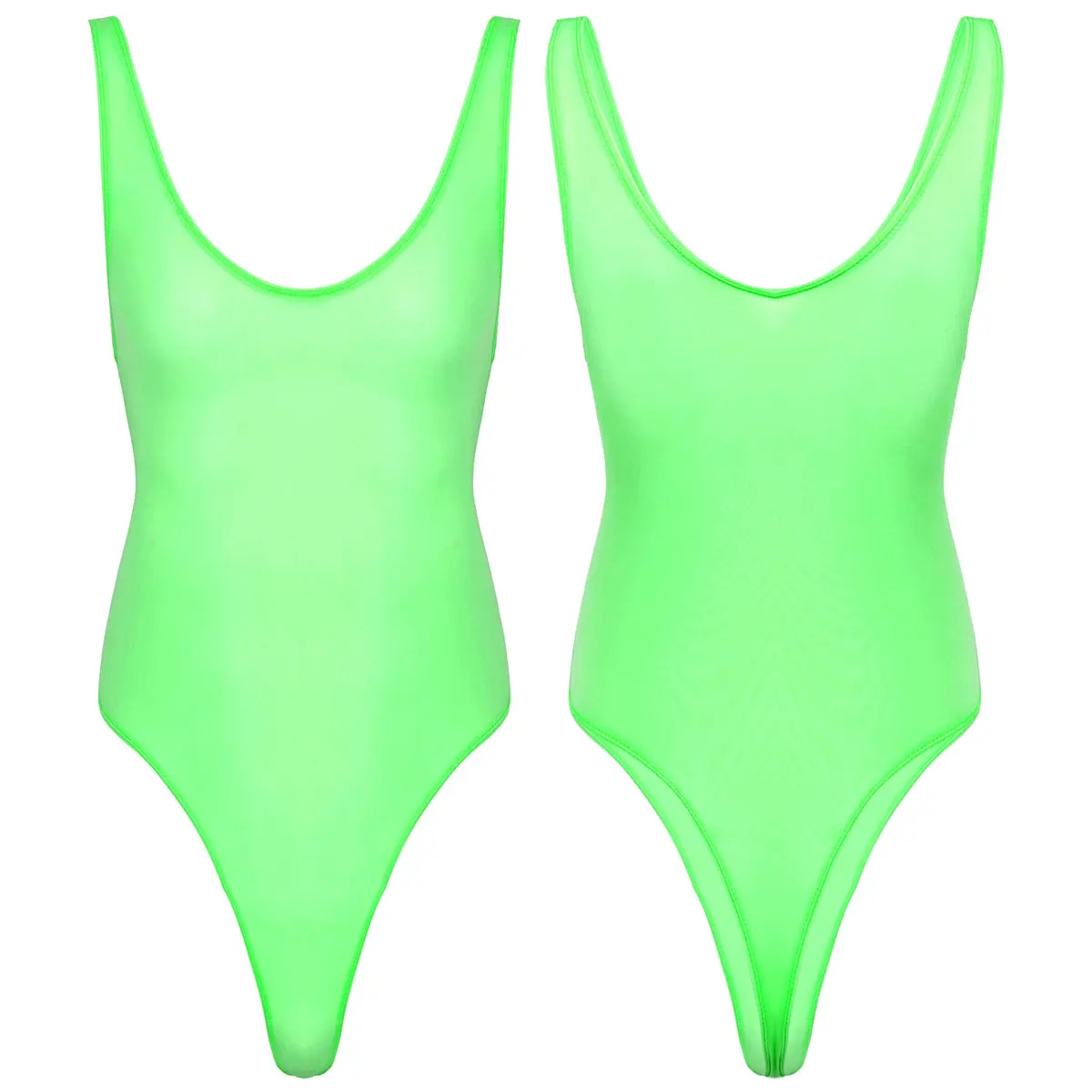 Men's Bodysuits Onepiece Ultrathin Leotard Bodysuit Thong Erotic