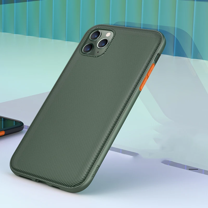 Green HOCO полный защитный мягкий чехол для iPhone 11 Pro Max Ультратонкий чехол-накладка из ТПУ на заднюю панель чехол s для iPhone11 11 Pro в виде ракушки - Цвет: Green
