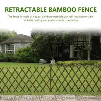 

Garden Bamboo Stretch Telescopic Fence Bamboo Nets Plant Climbing Frame Courtyard Vegetable Garden Decorative Fence