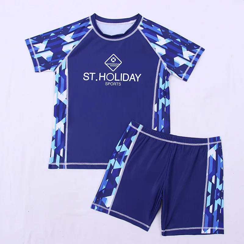 

KID'S Swimwear Plus-sized Teenager BOY'S Swimming Trunks Set Big Boy Students BOY'S Split Type Tour Bathing Suit