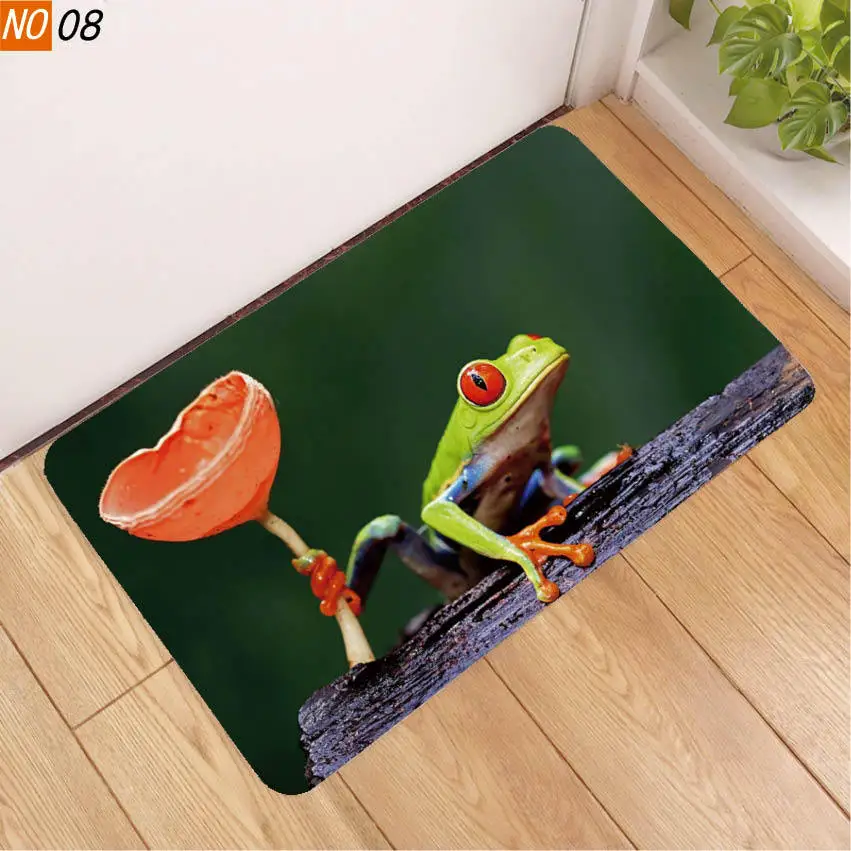 Sholisa Противоскользящий коврик для ванной с изображением птиц, 3D Печатный водопоглощающий коврик для ванной комнаты, коврик для двери туалета в гостиную