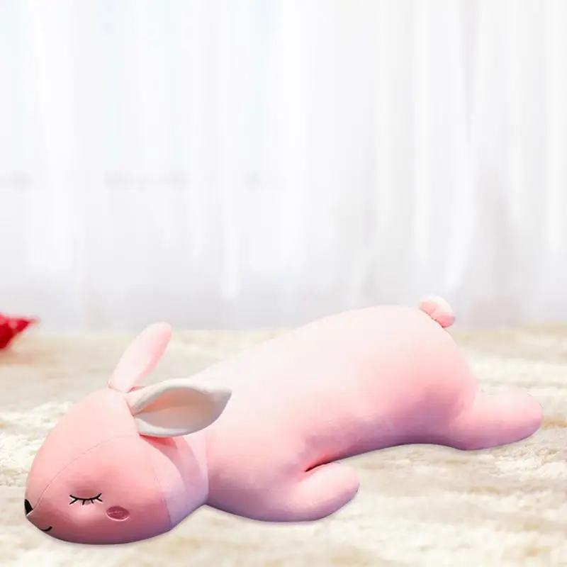 Мультяшный длинный кролик, мягкие плюшевые игрушки для детей, милая мягкая кукла с подушкой для сна, подарки на день рождения, Новогоднее украшение для дома
