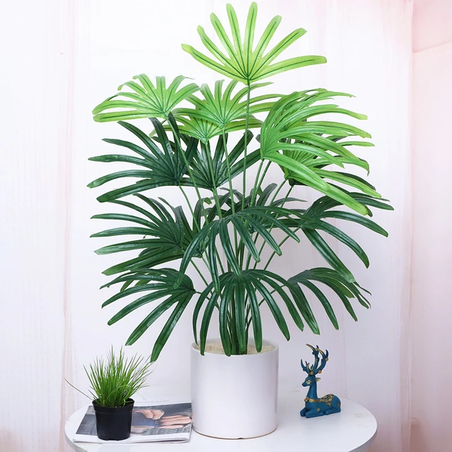 Plante artificielle avec pot palmier vert 70 cm décoration