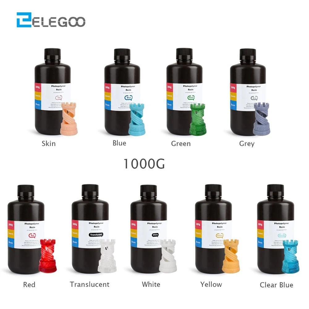 ELEGOO ABS-подобная Смола Impressora 3D Stampante Resina УФ-чувствительная 1000 нм нормальная