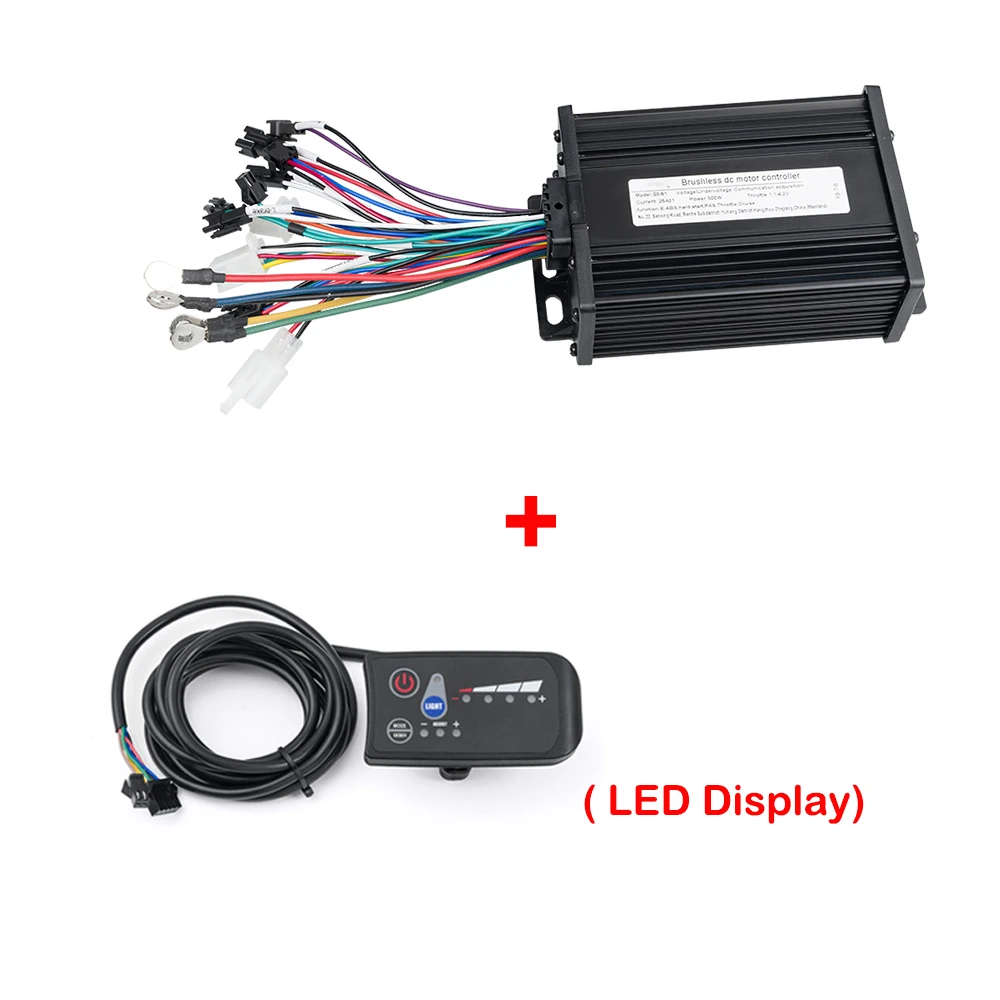 36V-48V 500W type5 Контроллер электрического велосипеда 36 в 48 в 500 Вт с ЖК-дисплеем BLDC контроллер для электрического скутера и электровелосипеда комплект аксессуаров - Цвет: 36V-48V 500W type5