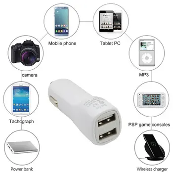 

Universal Travel Car Charger Dual USB Multifunctional Conversion Power Adapter Socket Converter Mobile Phone Charger