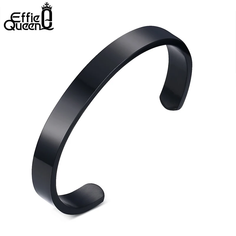 ПОЦЕЛУЙ МЭНДИ 8 мм Ширина Поверхности Мужчины Браслет и Из Нержавеющей стальной