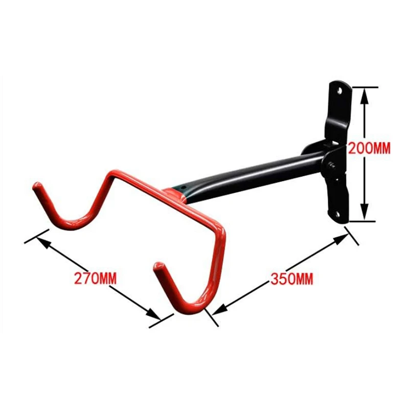 Bicycle Wall Mounted Garage Rack MTB Bike Storage Hanger Hook Compact Design Solid Steel Support Rack Hook Bicycle Display Stand