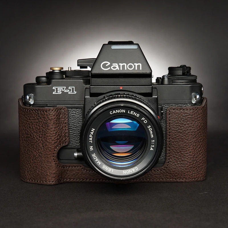 

Чехол ручной работы из натуральной кожи для камеры Canon NEW F1 Old F1