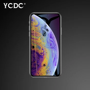 

Crystal Clear Tempered Glass Screen Protector For iPhone 7 8 Plus X XS XS MaxTempered Glass screen protector Cover Protection