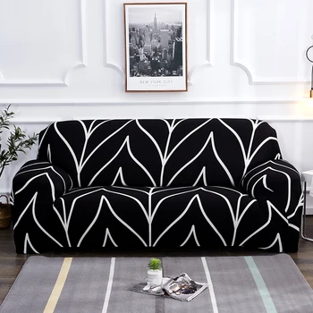 

Sofa Cover Solid Color Elastic Universal Sofa Slipcover All-inclusive Anti-slip Sofa Covers Towel For Dining Room