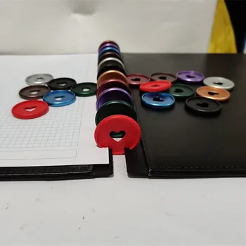 

20PCS 35MM frosted notebook binding ring binding buckle rotatable DIY frosted binding machine binding plate