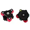 Metal Leveling Base LP-64 Camera Tripod Head Leveling Base Triple-wheel Precision Leveler Bubble Level 3/8" Screw Load 15kg 3