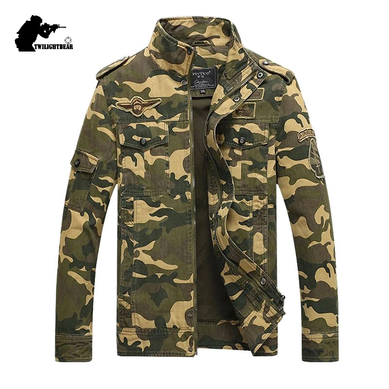 Военная камуфляжная Мужская куртка брендовая модная 4XL мужская хлопковая