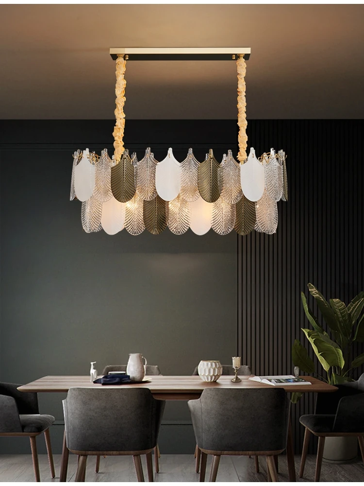 

Led Postmodern Designer Chandelier Plated Glass Living Room Bedroom Chandelier Lighting Luster Chandeliers Lighting Foyer