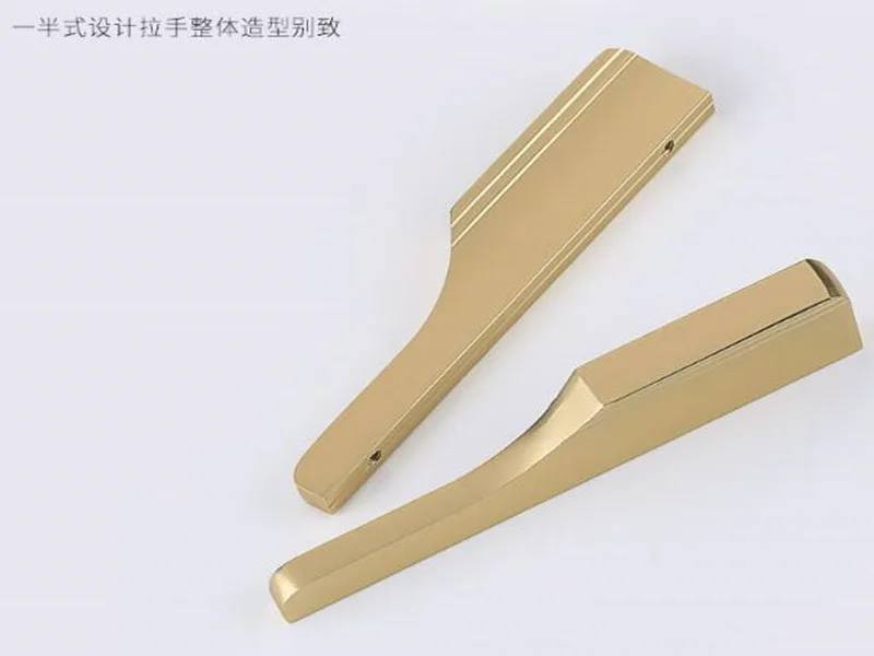 Brushed Brass  Factory Price Furniture Handle  Kitchen Cabinets special design Pulls cupboard arched handle Rome Stylish Aluminum  drawer pulls  