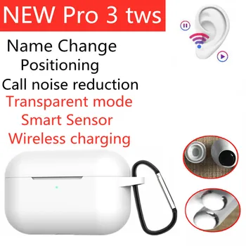 

NEW Superpods Pro tws Bluetooth Earphones with Positioning Name Change Smart Sensor Wireless charging Noise Reduction microphone