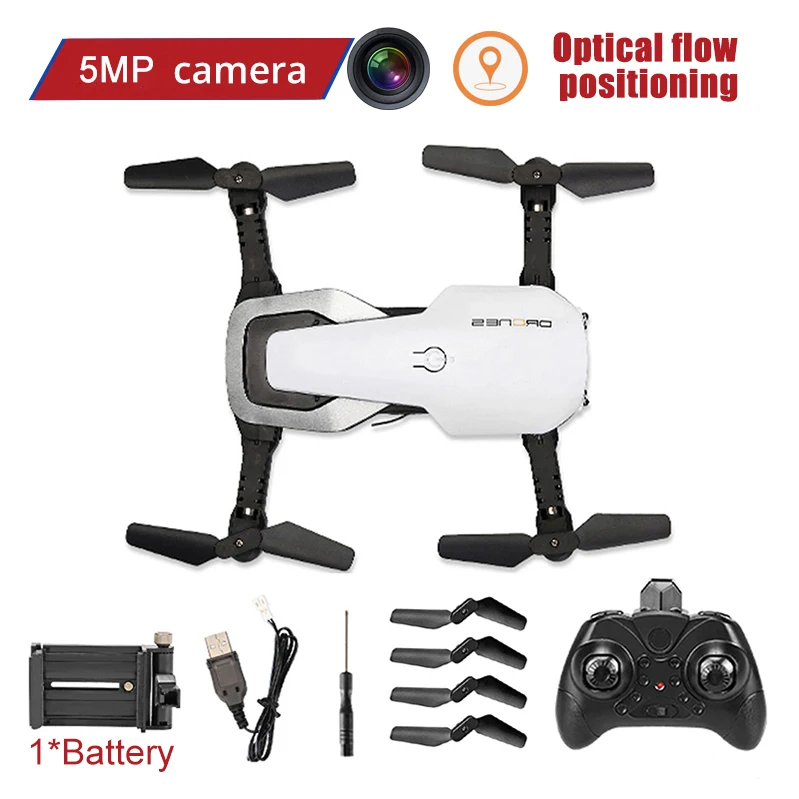 JC-RC-8-5MP-P-WH-1B FPV wifi 720P камера Дрон с камерой HD RC Квадрокоптер вертолет селфи Дрон Профессиональный Дрон игрушка для детей 14 лет - Color: JC-RC-8-5MP-P-WH-1B