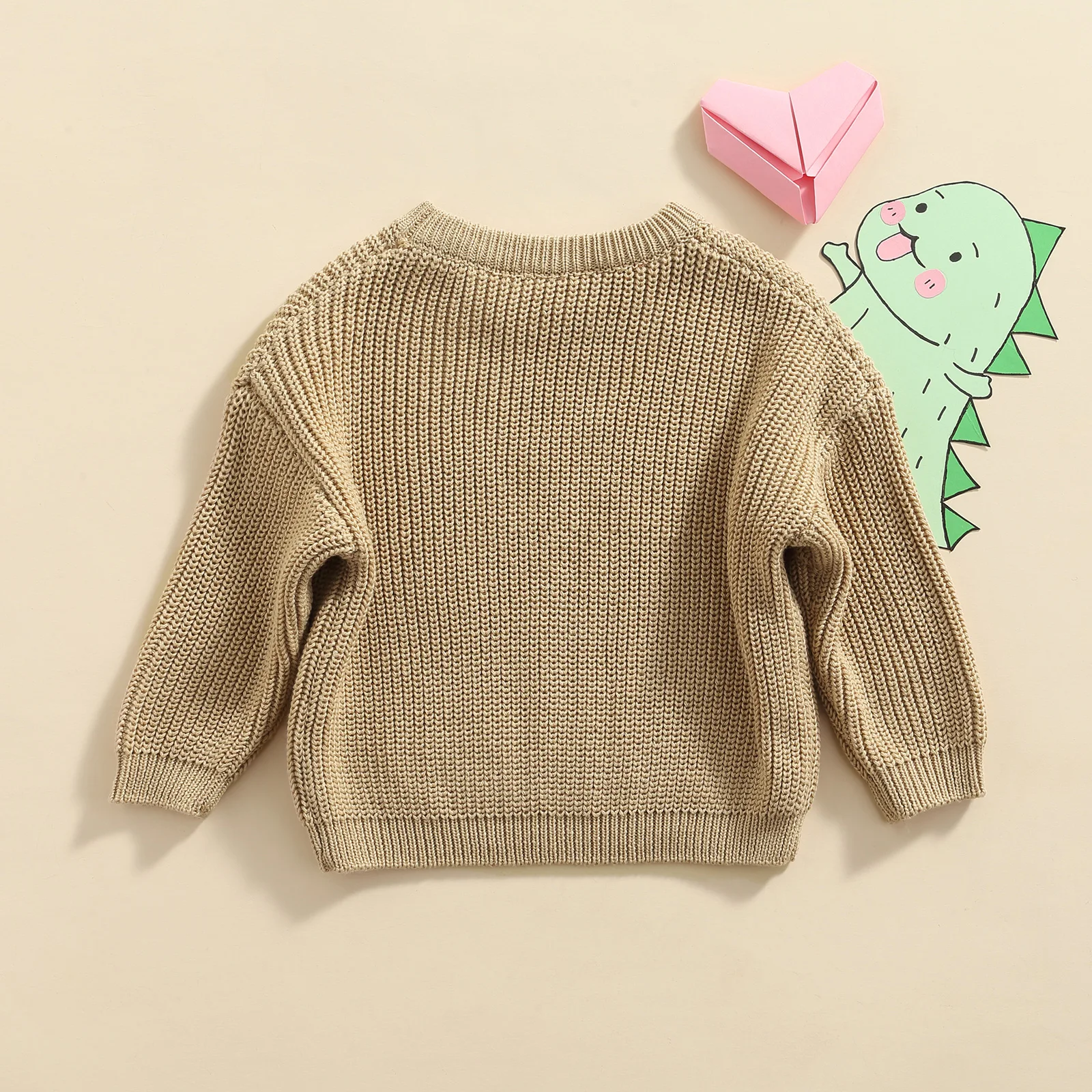 Citgeett Autumn Kids Toddler Baby Girls Boys Sweaters Winter Warm Long Sleeve Knit Pullovers Clothes