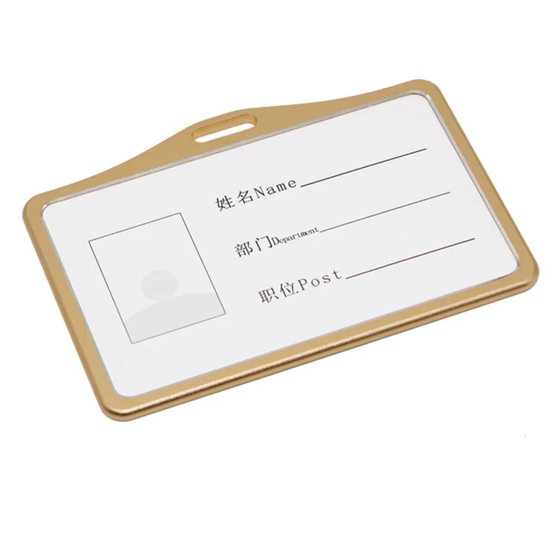 2019 Лидер продаж, алюминиевый сплав держатель для карт для сотрудника именной Обложка на удостоверение личности работы с металлом